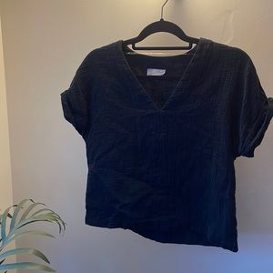 Black T-shirt blouse